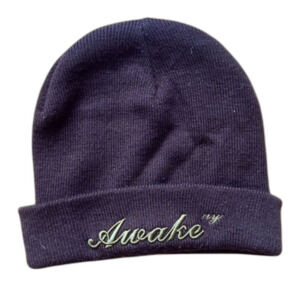 Awake NY Brown Beanie Embroidered Streetwear Cozy Premium Knit Winter Hat Warm